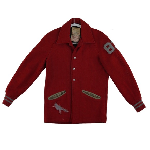 Delong Other - Vintage Louisville Cardinals UL Varsity Jacket Men's Size Medium 34 Red Wool